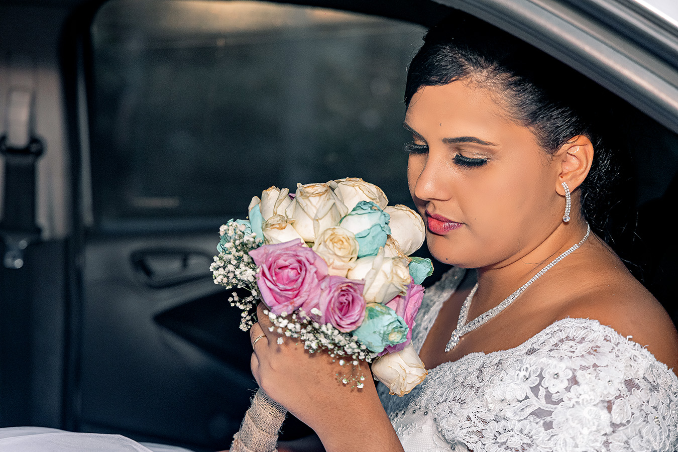 Momento emocionante de casamento